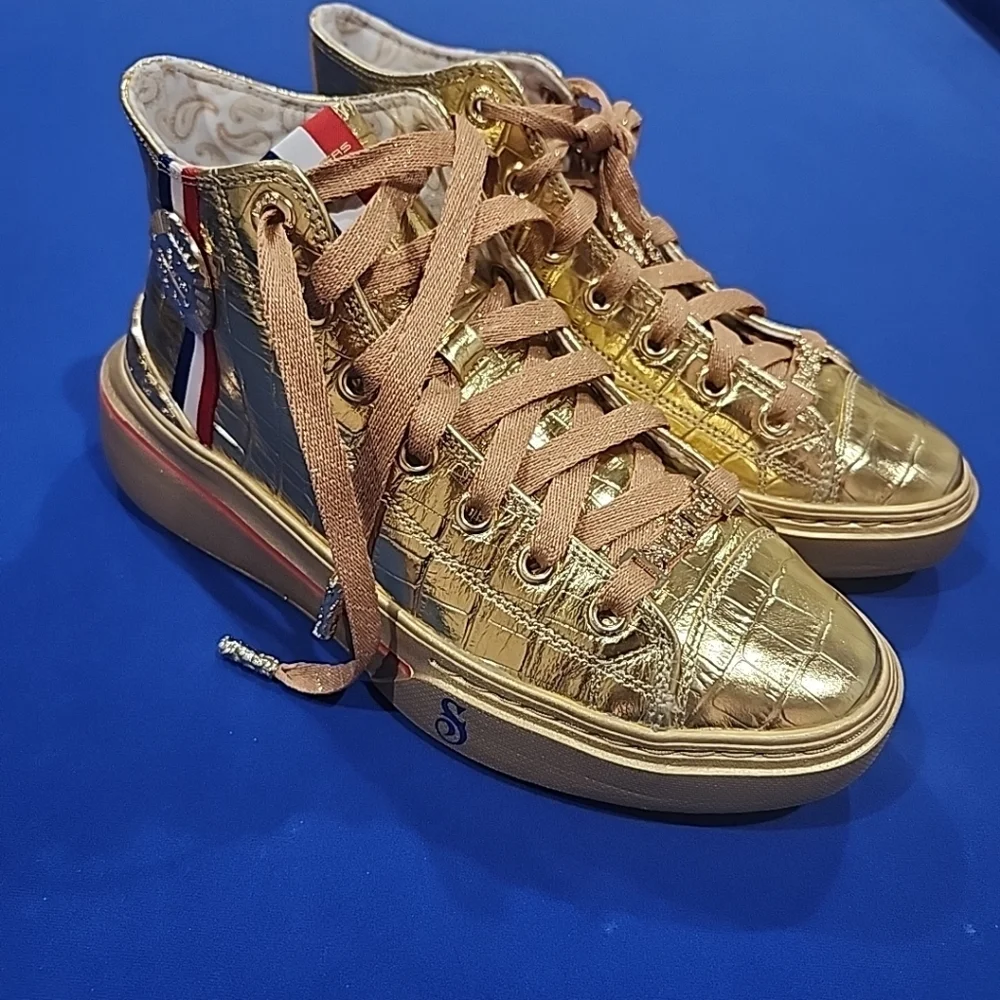 Skechers x Snoop Dogg (MENS 7 / W 8) Gold Medal Sneakers 2024 Collab Metallic - Picture 10 of 10